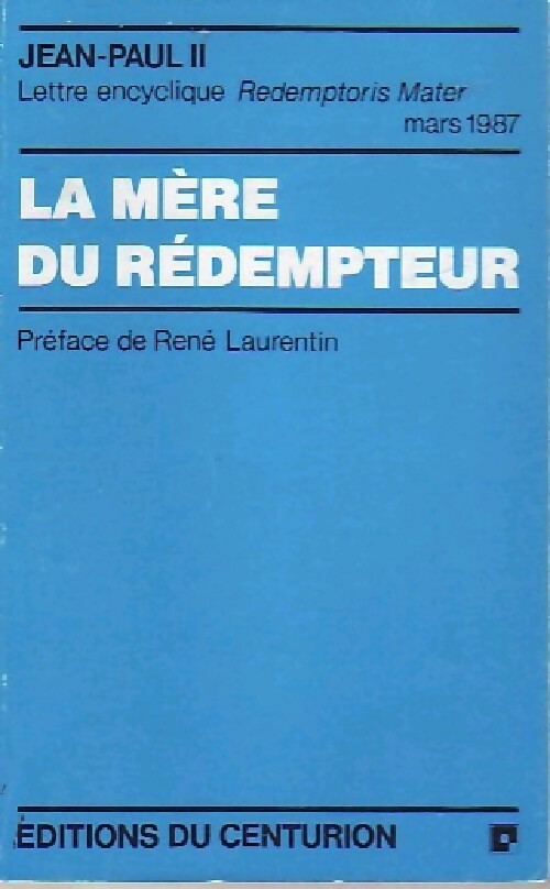 Livrenpoche : La mère du rédempteur - Jean-Paul II - Livre