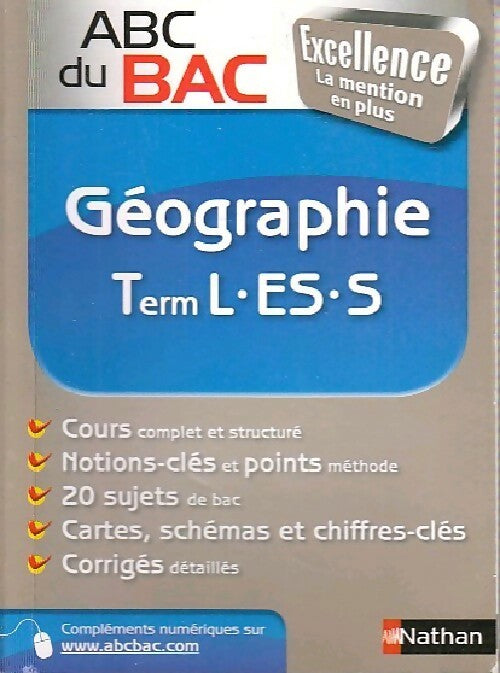 Livrenpoche : Géographie Terminales L, ES, S - François Vincent, Heinrich Jannot - Livre