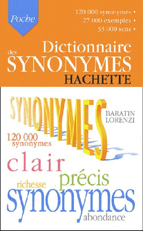 Livrenpoche : Dictionnaire des synonymes - Mariane Baratin-Lorenzi - Livre