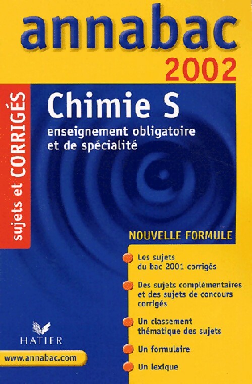 Livrenpoche : Chimie Terminales S obl. Et spé., Sujets et corrigés 2002 - Yves Kaminsky - Livre