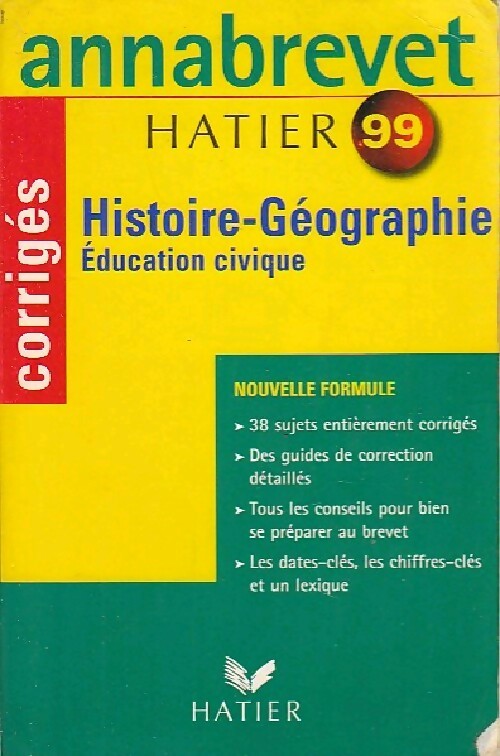 Livrenpoche : Histoire-Géographie-Education civique 3e : corrigés - Collectif - Livre