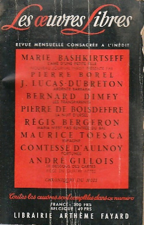 Livrenpoche : L'âme d'une petite fille / Ardente Barbara / Les transparents / La nuit d'Urssel / Etc... - Collectif - Livre