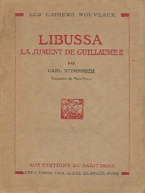 Livrenpoche : Libussa, la jument de Guillaume II - Carl Sterheim - Livre