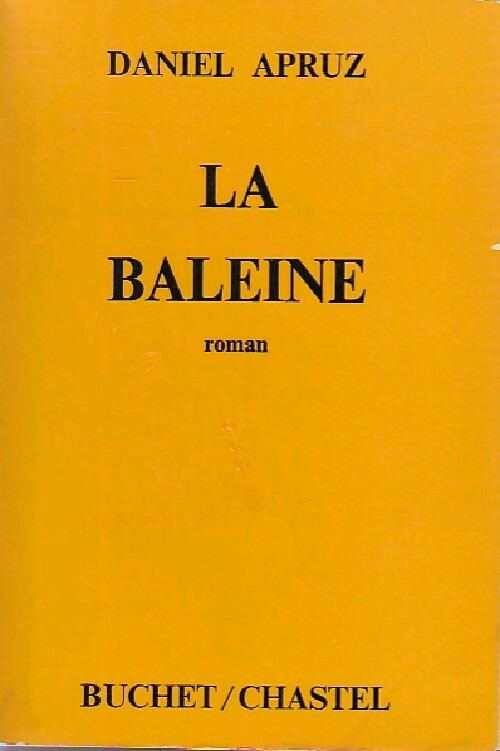 Livrenpoche : La baleine - Daniel Apruz - Livre