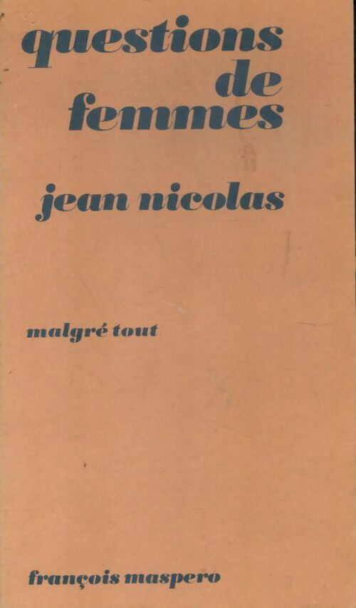 Livrenpoche : Questions de femmes - Jean Nicolas - Livre