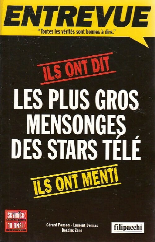 Livrenpoche : Les plus gros mensonges des stars télé - Gérard Ponson - Livre