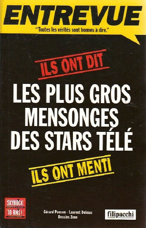 Les plus gros mensonges des stars télé - Gérard Ponson -  Filipacchi GF - Livre
