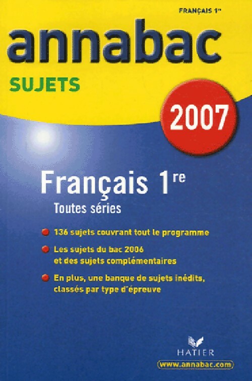 Livrenpoche : Français 1ère Toutes séries 2007 - Sylvie Dauvin - Livre