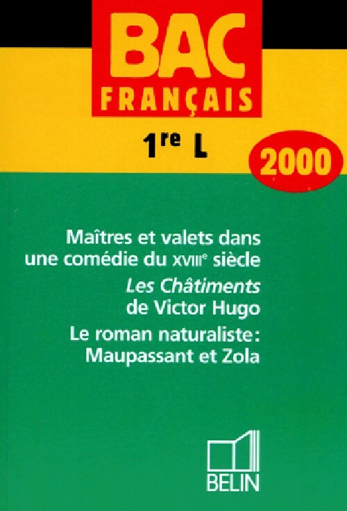 Livrenpoche : Bac Français 1er L 2000 - Collectif - Livre