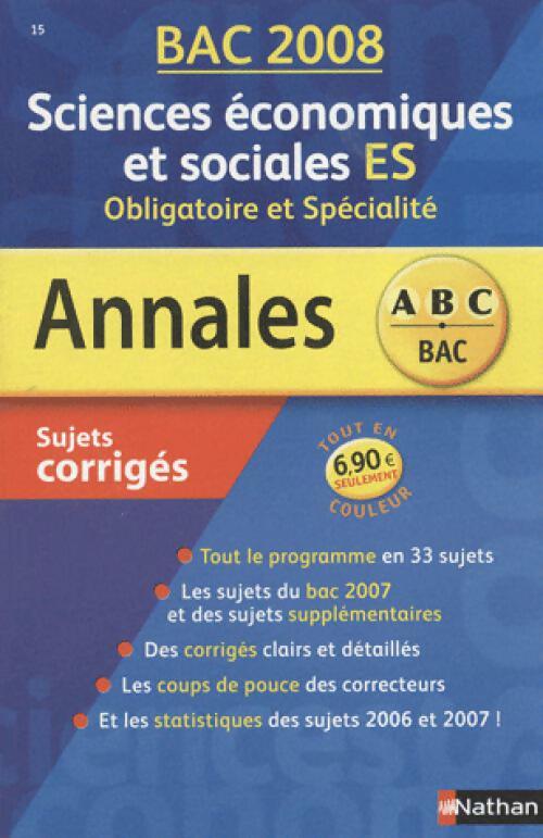 Livrenpoche : Sciences économiques et sociales ES, sujets et corrigés 2003 - Collectif - Livre