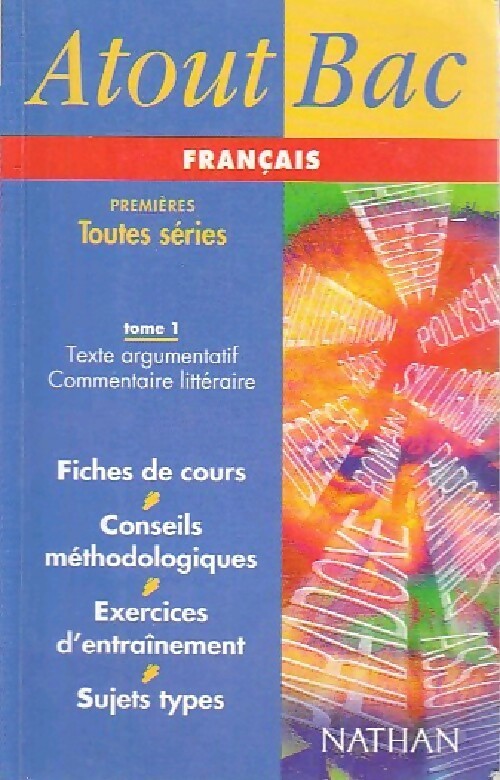 Livrenpoche : Français 1ère toutes séries Tome I - Jean Rigouste - Livre