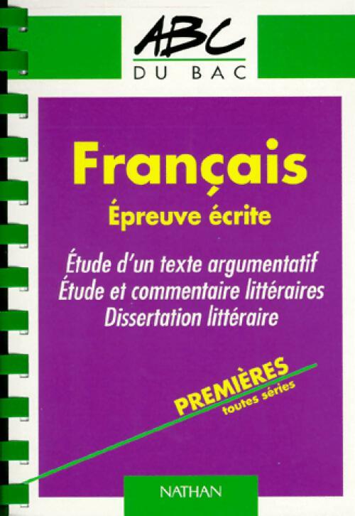 Livrenpoche : Français - Epreuve Ecrite Premières - Eric Duchâtel - Livre