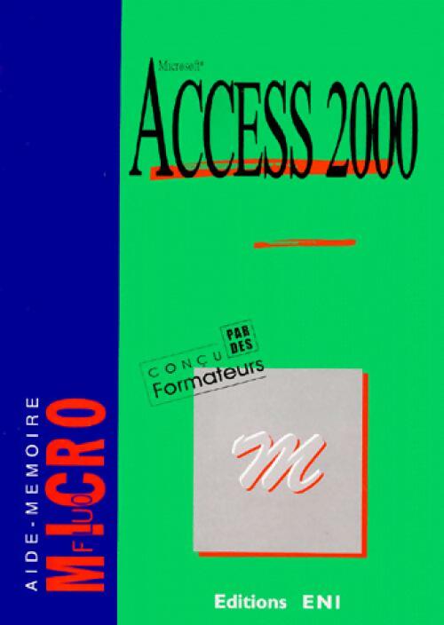 Access 2000 - Inconnu -  Aide-mémoire - Livre