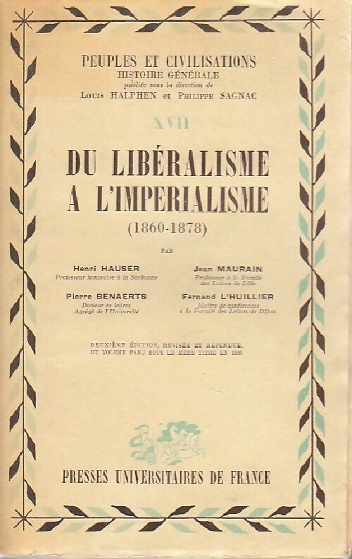 Livrenpoche : Du libéralisme à l'impérialisme (1860-1878) - Collectif - Livre