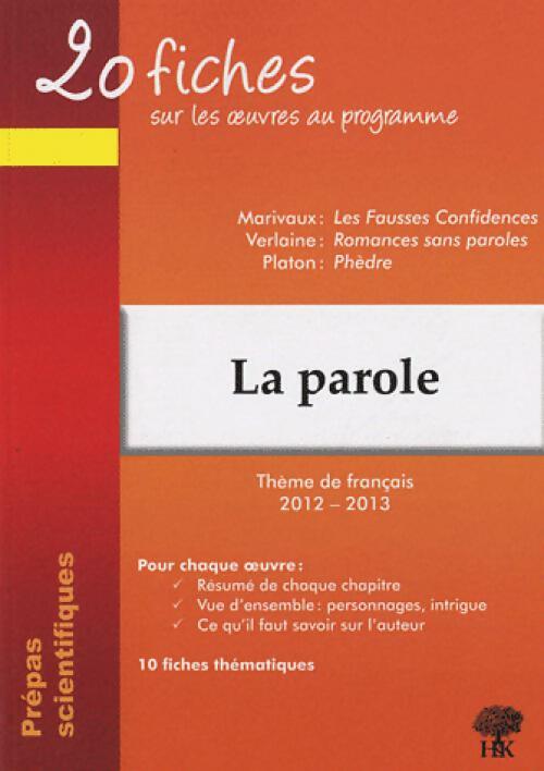 Livrenpoche : La parole - Collectif - Livre
