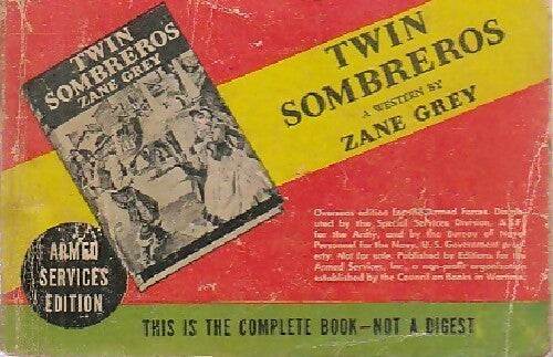 Livrenpoche : Twin sombreros - Zane Grey - Livre