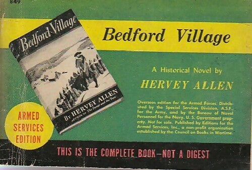 Livrenpoche : Bedford Village - Hervey Allen - Livre