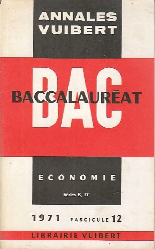 Livrenpoche : Economie séries B, D' 1971 - Inconnu - Livre