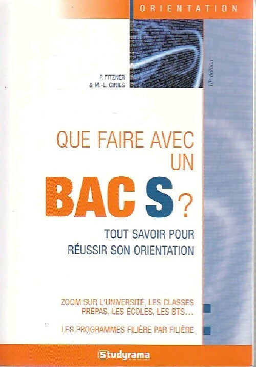 Livrenpoche : Que faire avec un bac S ? - Pascal Fitzner - Livre