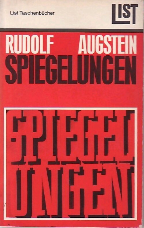 Livrenpoche : Spiegelungen - Rudolf Augstein - Livre