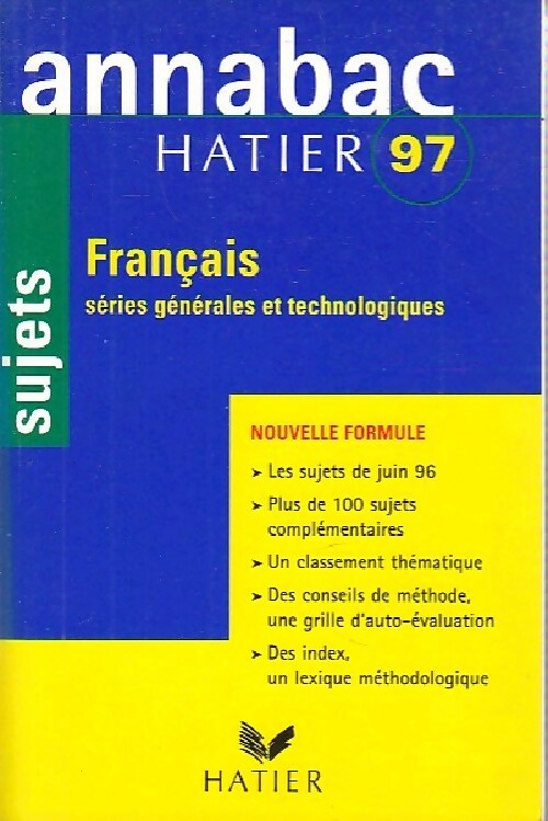 Livrenpoche : Français 1ère toutes séries 1997 - Bénédicte Boudou - Livre