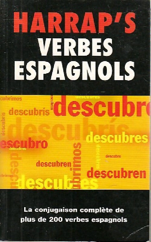 Verbes espagnols - Carmen Alonso-Bartol -  Harrap - Livre