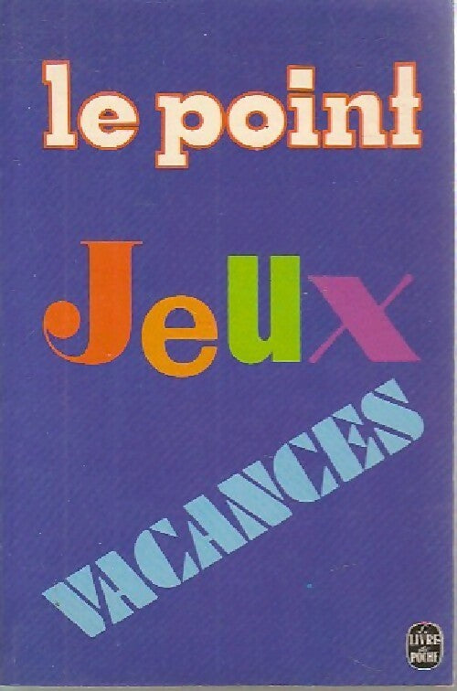 Livrenpoche : Le Point jeux vacances - Le Point - Livre