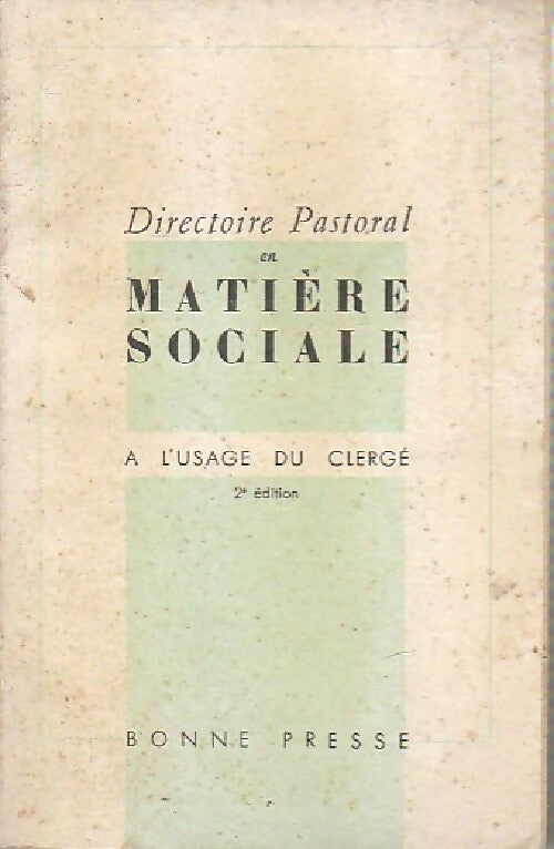 Livrenpoche : Directoire Pascal en matière sociale - Collectif - Livre