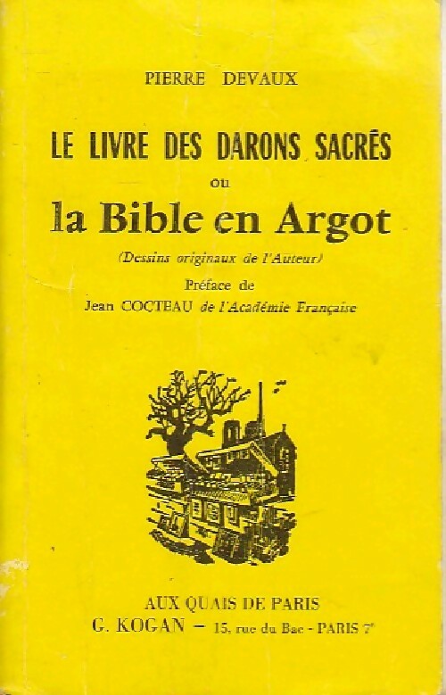 Livrenpoche : Le livre des darons sacrés ou la Bible en argot - Pierre Devaux - Livre