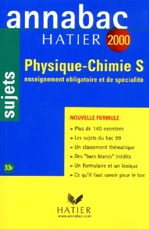 Livrenpoche : Physique-Chimie S, enseignement obligatoire et de spécialité, sujets 2000 - A. Le Bourgeois, Patrick Le Bourgeois - Livre