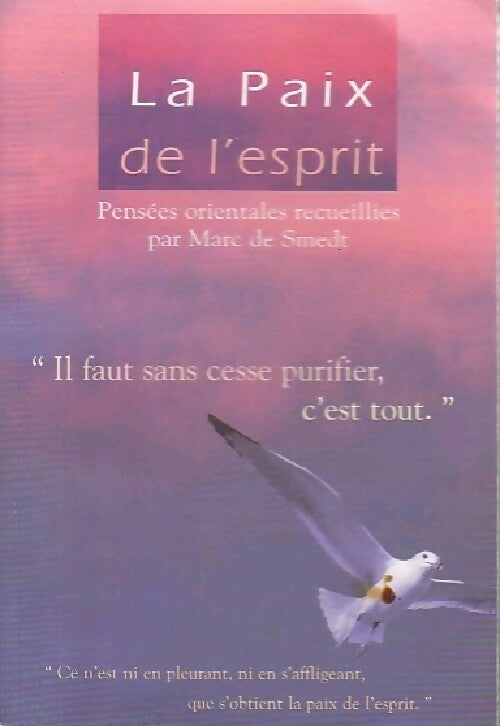 Livrenpoche : La paix de l'esprit - Marc De Smedt - Livre