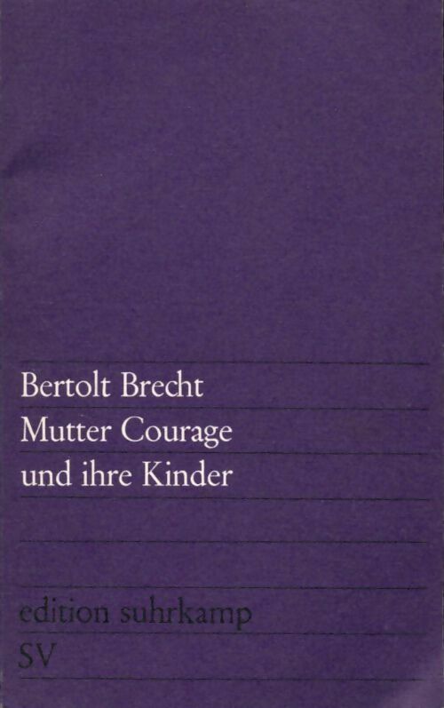 Livrenpoche : Mutter Courage und ihre kinder - Bertolt Brecht - Livre
