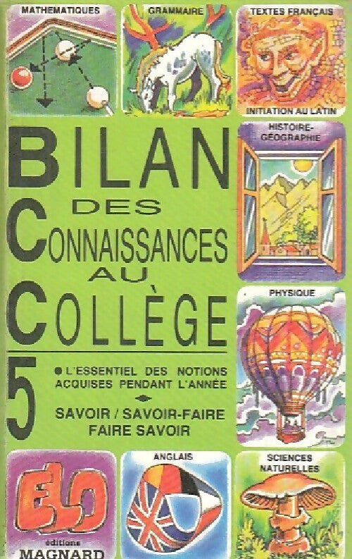 Livrenpoche : Bilan des connaissances au collège 5e - Collectif - Livre