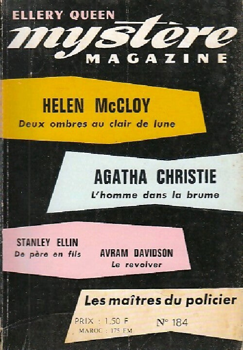Livrenpoche : Mystère magazine n°184 - Collectif - Livre