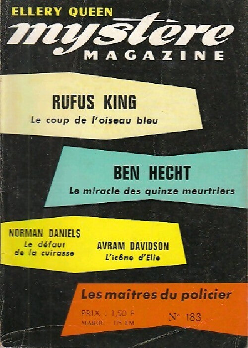 Livrenpoche : Mystère magazine n°183 - Collectif - Livre