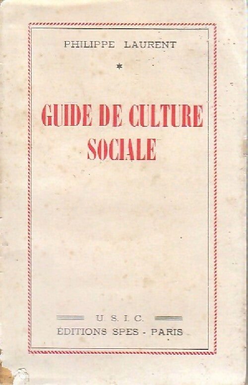 Livrenpoche : Guide de culture sociale - Philippe Laurent - Livre
