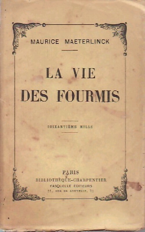 Livrenpoche : La vie des fourmis - Maurice Maeterlinck - Livre