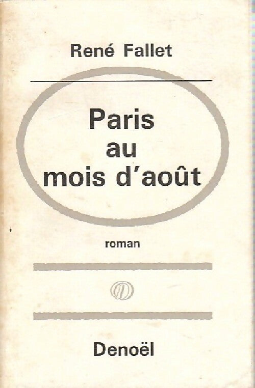 Livrenpoche : Paris au mois d'août - René Fallet - Livre
