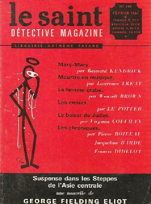 Le Saint n°144 - Inconnu -  Le Saint. Détective magazine - Livre