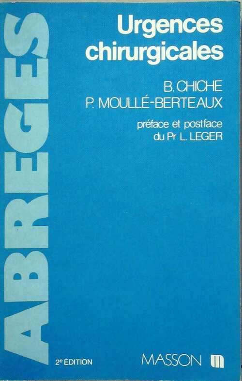 Livrenpoche : Urgences chirurgicales - B. Chiche - Livre