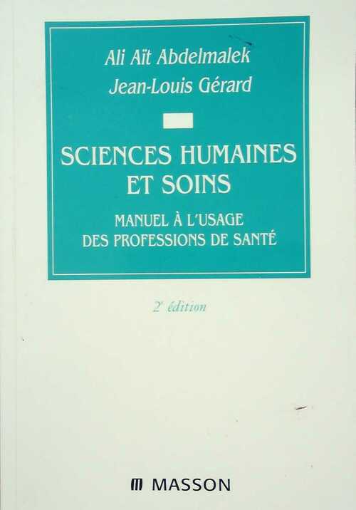 Livrenpoche : Sciences humaines et soins - Ali Aït Abdelmalek - Livre