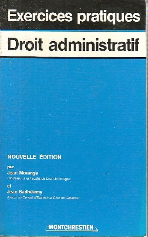 Livrenpoche : Droit administratif - Jean Morange - Livre