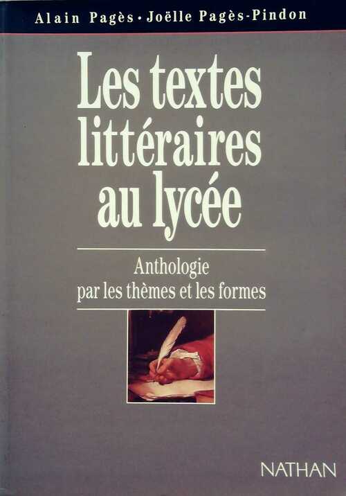 Livrenpoche : Les Textes littéraires au lycée - Alain Pagès - Livre