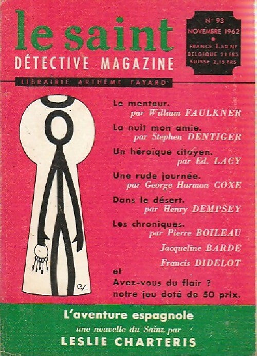 Le Saint n°93 - Collectif -  Le Saint. Détective magazine - Livre