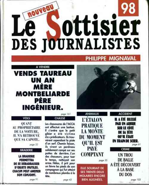 Livrenpoche : Le nouveau sottisier des journalistes 98 - Philippe Mignaval - Livre