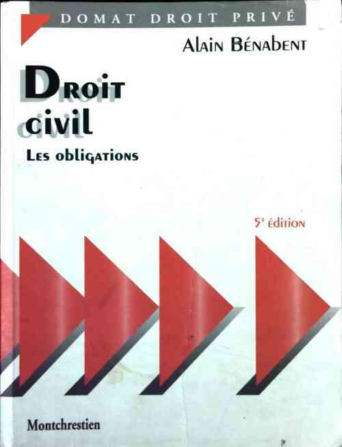 Livrenpoche : Droit civil : Les obligations - Alain Bénabent - Livre