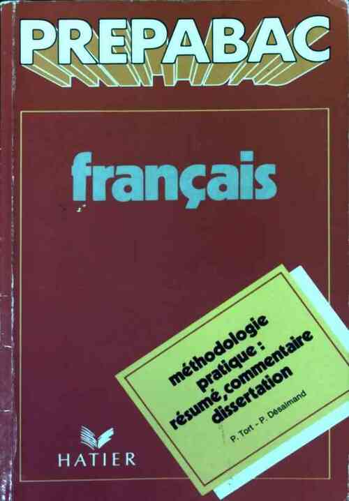 Livrenpoche : Français Terminale - Patrick Tort - Livre