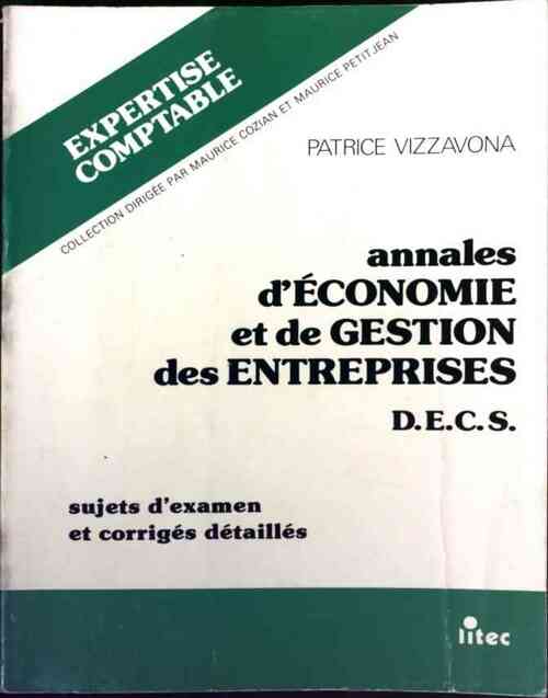Livrenpoche : Annales d'économie et de gestion des entreprises - Patrice Vizzavona - Livre