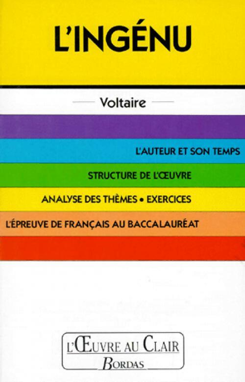 Livrenpoche : L'ingénu (Edition pédagogique) - Voltaire - Livre