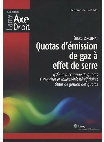 Livrenpoche : Quotas d'émission de gaz à effet de serre - Bertrand De Gérando - Livre